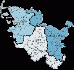 Gebietsaufteilung für die Wasserrahmenrichtlinie - Landesverband der Wasser- und Bodenverbände